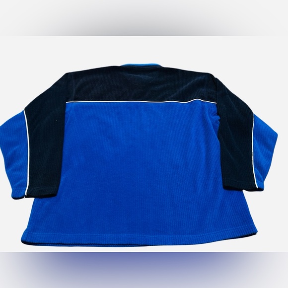 Vintage Bert Pulitzer Collectors Edition Blue Fleece Pull Over Sweatshirt XL - Picture 7 of 7